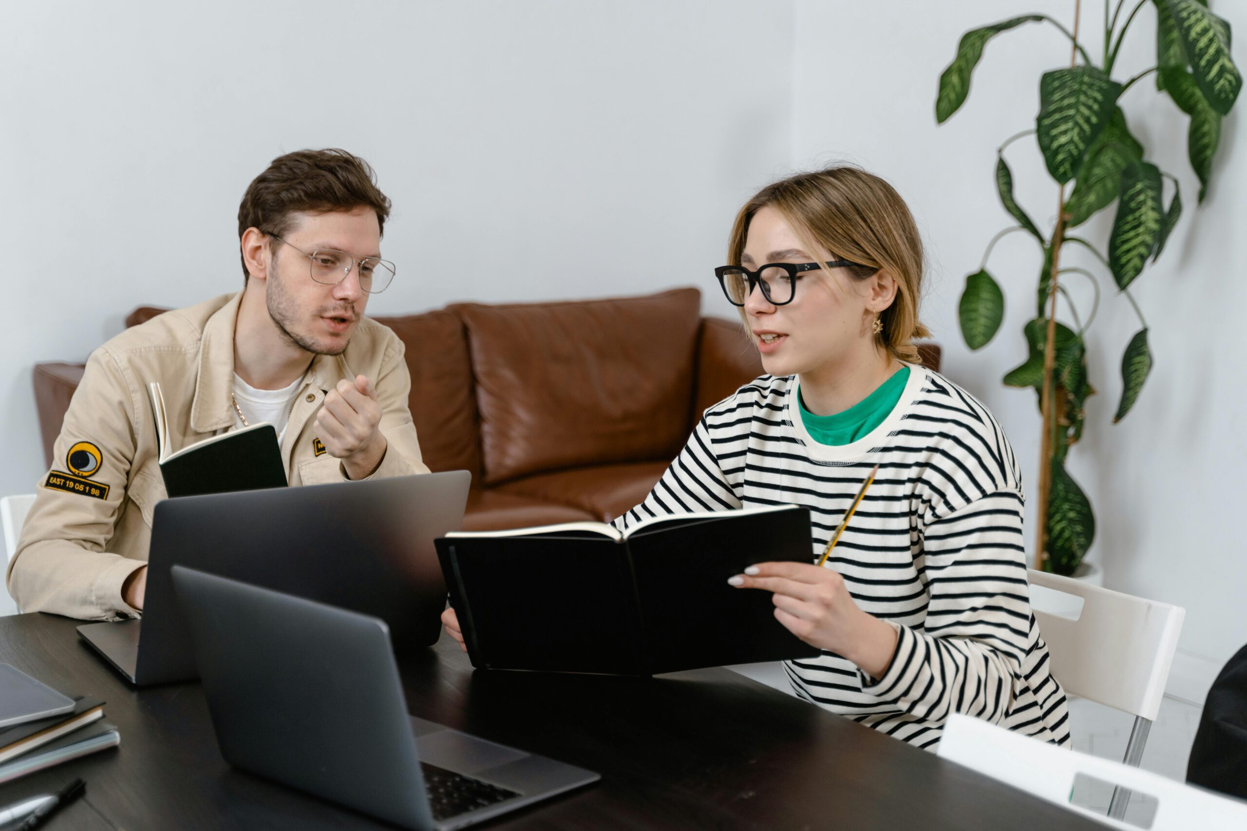 Developers collaborating on a JavaScript project