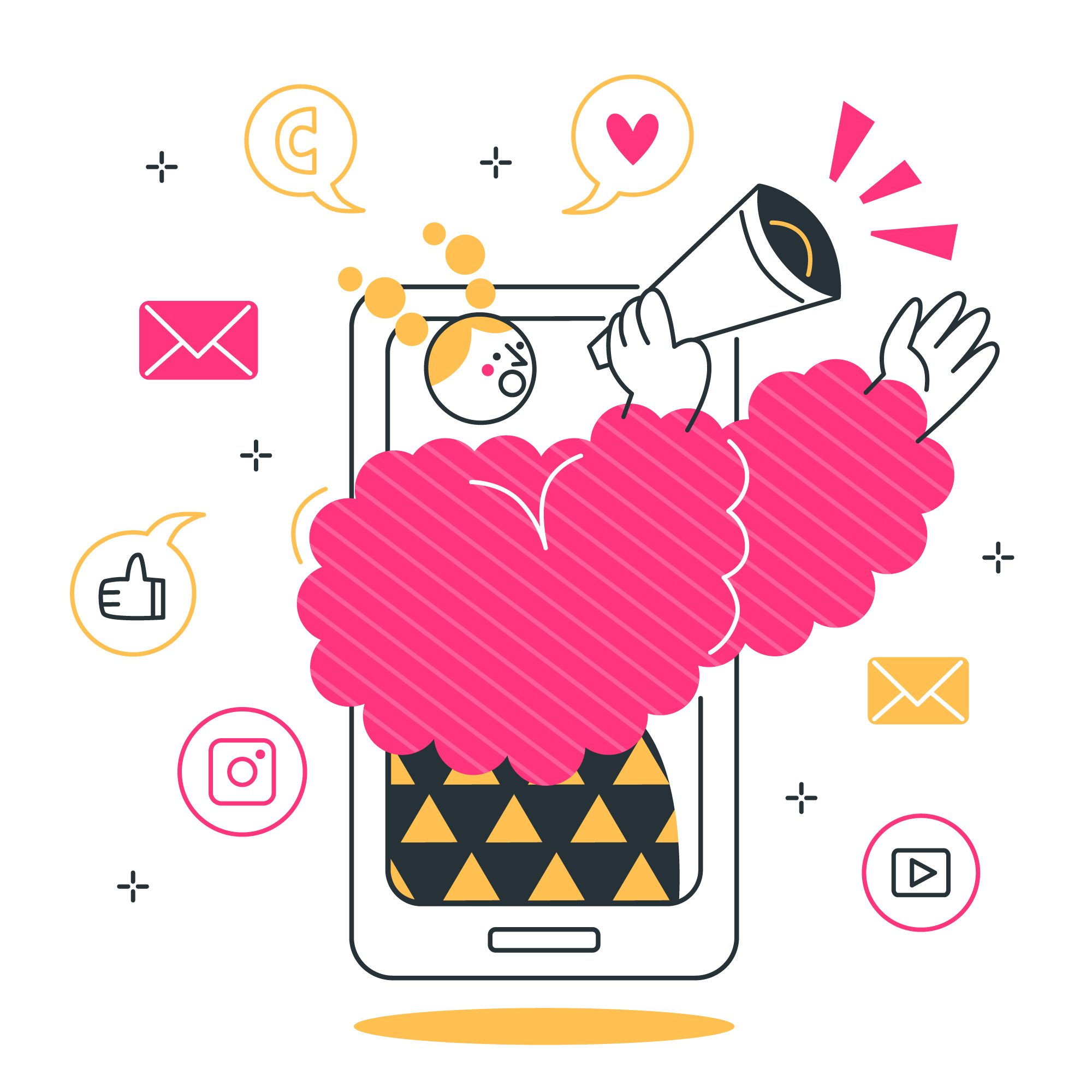 Social Media Marketing illustration