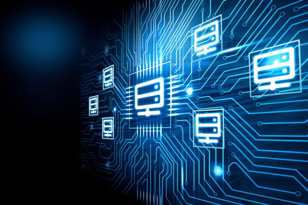 website-hosting-konzept-mit-schaltkreisen Website-Hosting-Konzept mit Schaltkreisen.